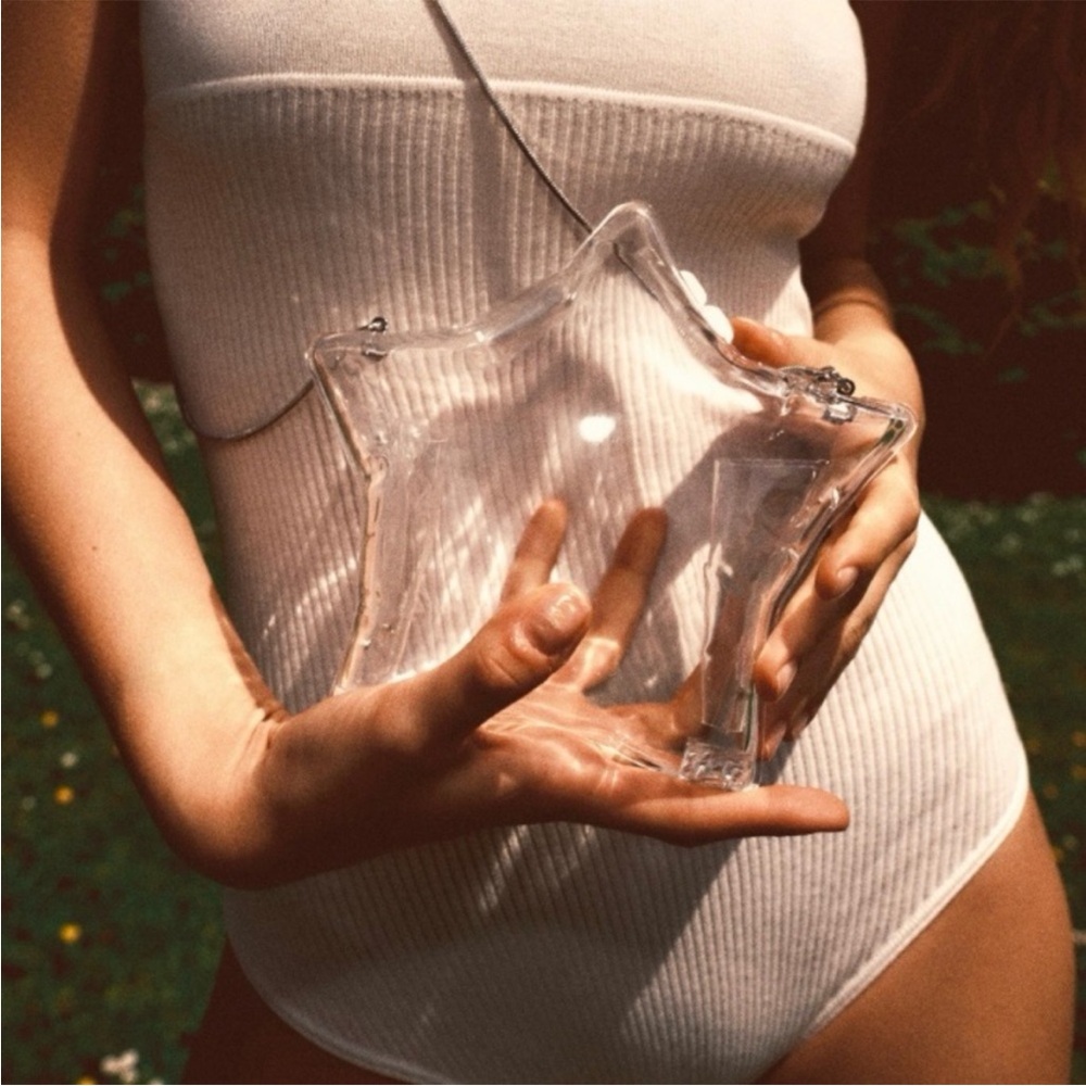 NWT! Zara transparent clear star crossbody